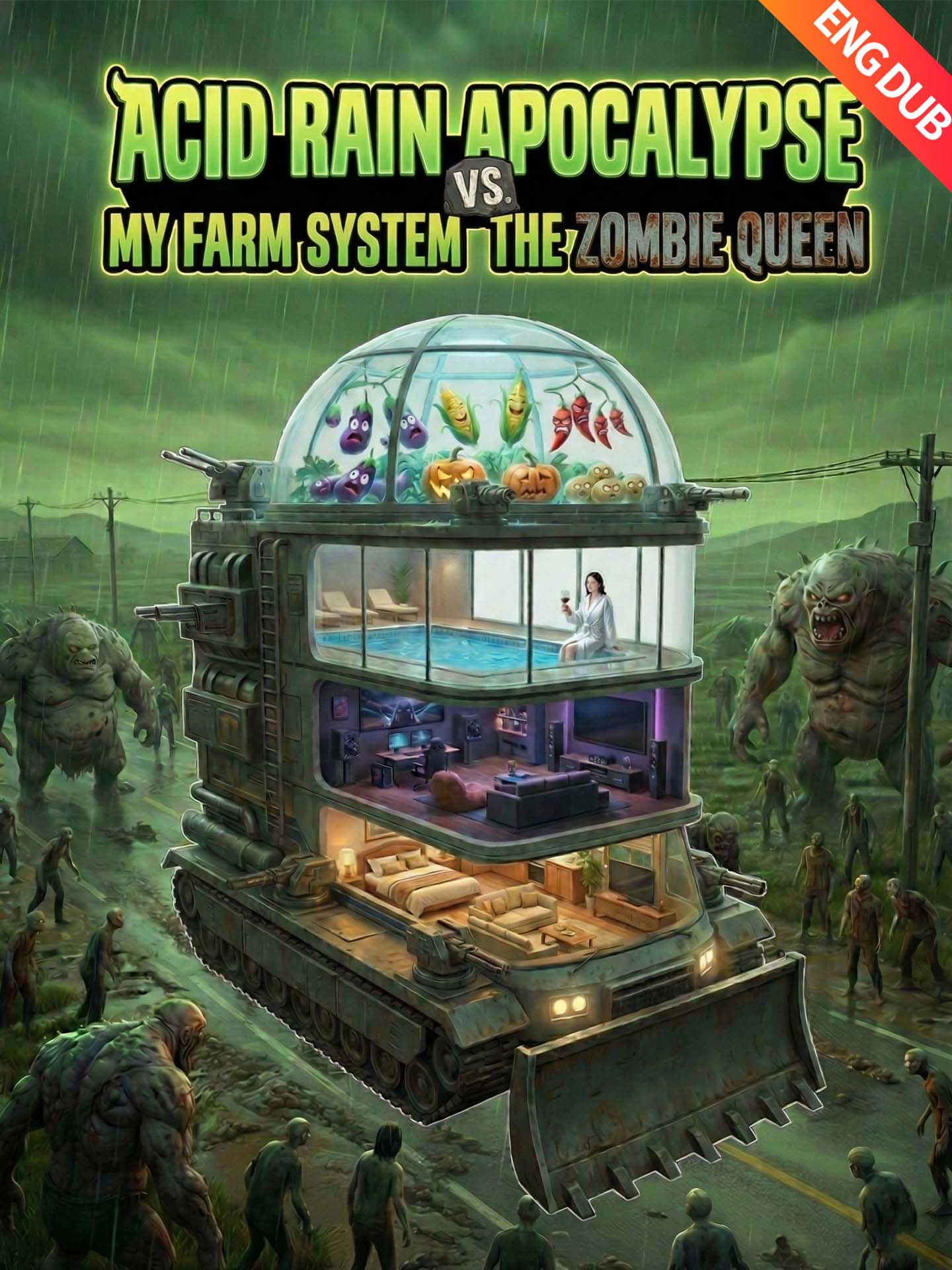 [ENG DUB] Acid Rain Apocalypse: My Farm System vs. the Zombie Queen